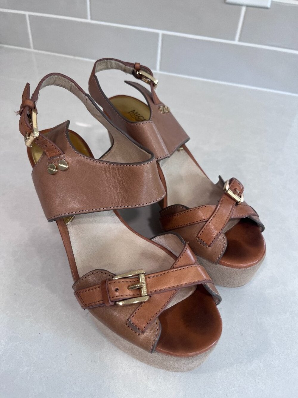 size 7.5 Michael Kors Wedge Heels